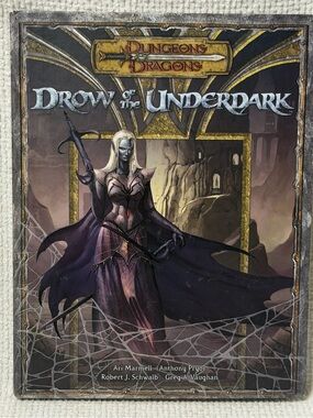 DROW OF THE UNDERDARK 2007 1st print HC Book Dungeons & Dragons